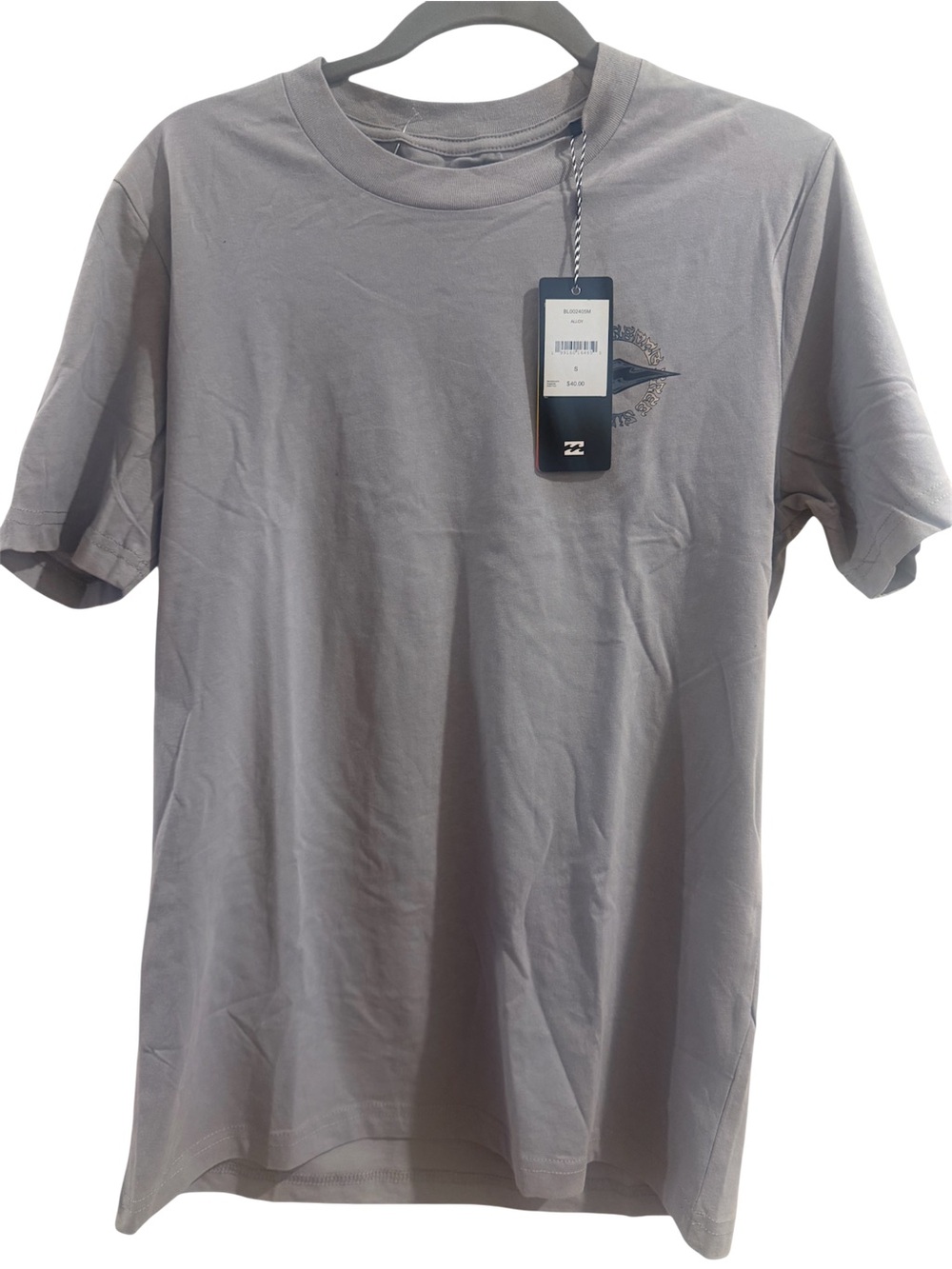 Billabong Short Sleeve Crewneck T-Shirt in Light Gray